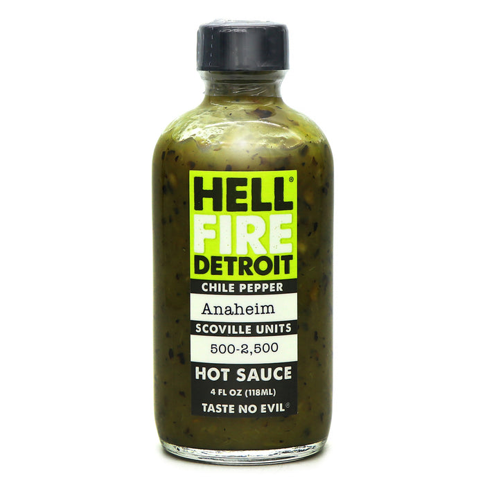 Hell Fire Detroit Anaheim Hot Sauce