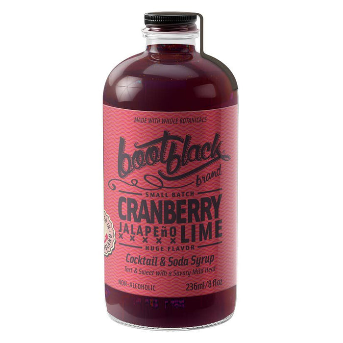 Bootblack Brand Cranberry Jalapeno Lime Cocktail Syrup