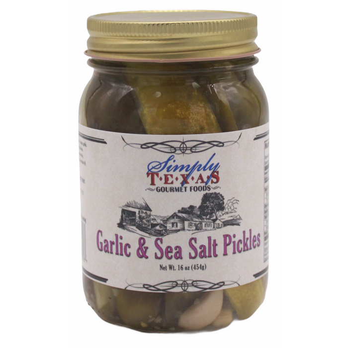 Simply Texas Garlic and Sea Salt Pickles