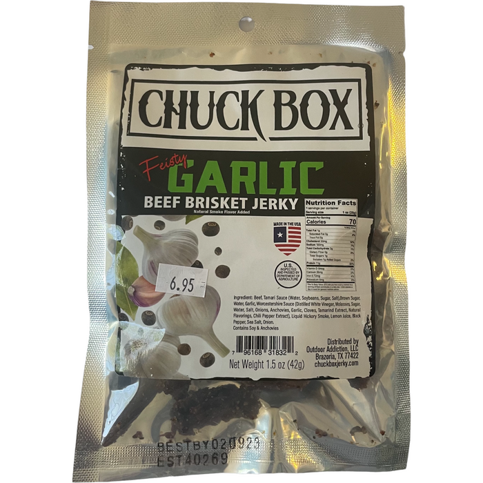 Chuck Box Garlic Beef Brisket Jerky